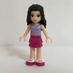 Minifigurka LEGO Emma - Lavender Top, Magenta Skirt