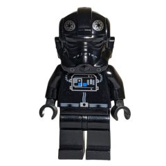 Minifigurka LEGO TIE Pilot, Plain Legs, Printed Black Head
