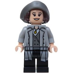 Minifigurka LEGO Tina Goldstein, Long Light Bluish Gray Coat (Dimensions)