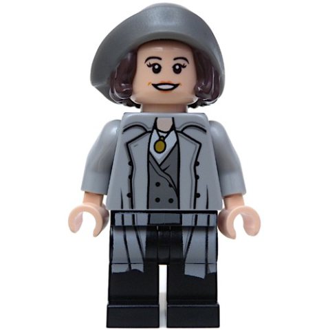 Minifigurka LEGO Tina Goldstein, Long Light Bluish Gray Coat (Dimensions)