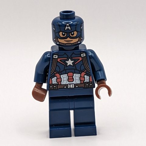 Minifigurka LEGO Captain America with Dark Blue Suit and Mask