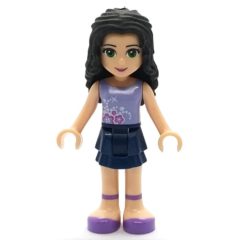 Minifigurka LEGO Emma - Lavender Top, Dark Blue Skirt