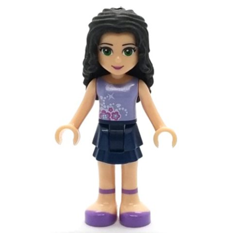 Minifigurka LEGO Emma - Lavender Top, Dark Blue Skirt