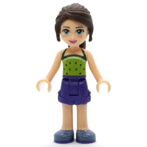 Minifigurka LEGO Naomi - Lime Top, Dark Purple Skirt