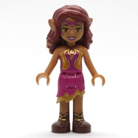 Minifigurka LEGO Azari Firedancer in Magenta and Gold Outfit