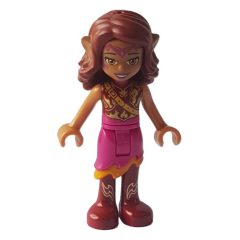 Minifigurka LEGO Azari Firedancer in Magenta and Gold Outfit with Belt over Torso