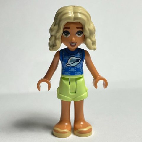Minifigurka LEGO Nova - Blue Top, Tan Shorts