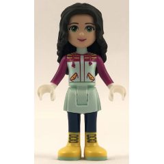 Minifigurka LEGO Emma - Magenta Ski Hoodie, Light Aqua Skirt