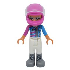 Minifigurka LEGO Olivia - Dark Azure/White Race Suit