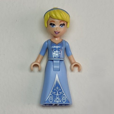Minifigurka LEGO Cinderella - Bright Light Blue/Medium Blue Dress