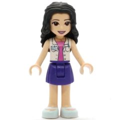 Minifigurka LEGO Emma - White Jacket, Dark Purple Skirt