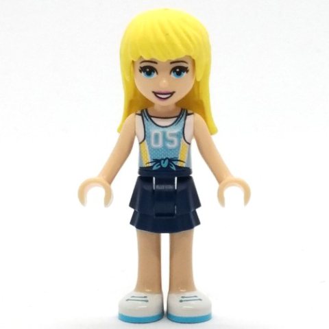 Minifigurka LEGO Stephanie - Medium Blue Jersey, Dark Blue Skirt