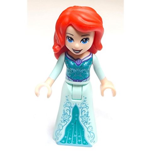 Minifigurka LEGO Ariel - Human Form, Light Aqua Dress