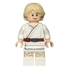 Minifigurka LEGO Luke Skywalker, White Robe, White Legs, No Cheek Lines