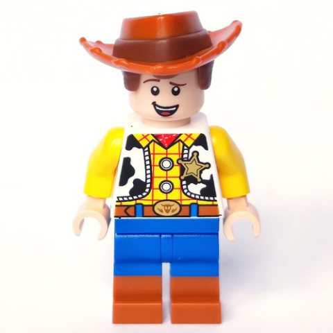 Minifigurka LEGO Woody, Happy