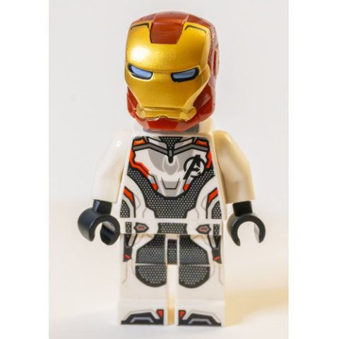Minifigurka LEGO Iron Man, White Advanced Tech (Quantum) Suit with Neck Bracket