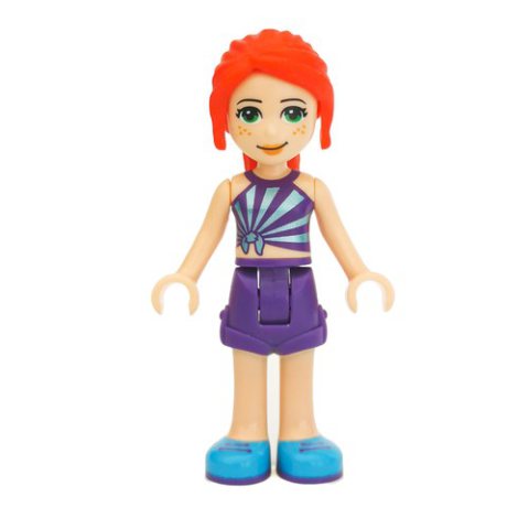 Minifigurka LEGO Mia - Dark Purple Top, Dark Purple Skirt