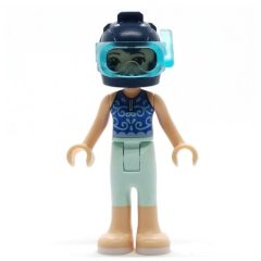 Minifigurka LEGO Emma - Dark Blue Top, Light Aqua Trousers