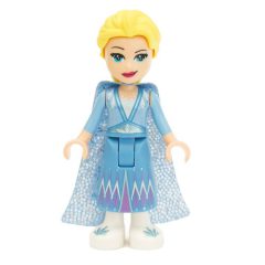 Minifigurka LEGO Elsa - Medium Blue Skirt, Glitter Cape