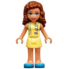 Minifigurka LEGO Olivia - Bright Light Yellow Top, Bright Light Yellow Skirt
