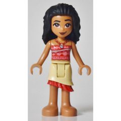 Minifigurka LEGO Moana - Red/Pink Shirt, Tan Skirt