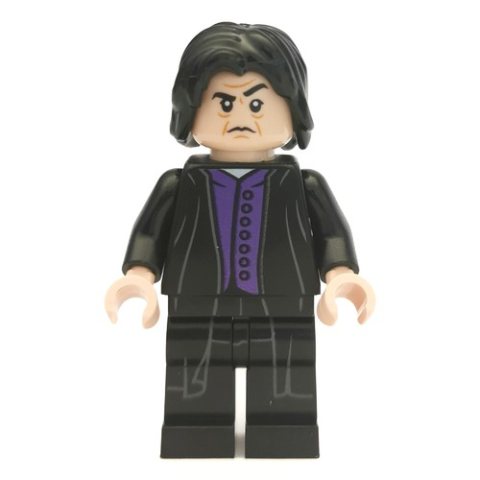 Minifigurka LEGO Professor Severus Snape, Long Robes over Dark Purple Vest (Shirt Tails Print)