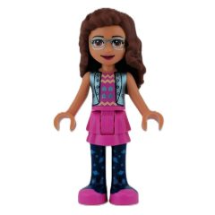 Minifigurka LEGO Olivia - Sand Blue Jacket, Dark Pink Skirt