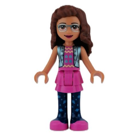 Minifigurka LEGO Olivia - Sand Blue Jacket, Dark Pink Skirt