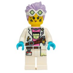 Minifigurka LEGO J.B. Watt, Lab Coat, Medium Lavender Hair with Goggles