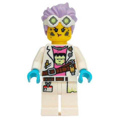 Minifigurka LEGO J.B. Watt, Lab Coat, Medium Lavender Hair with Goggles