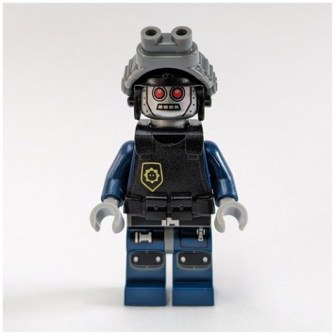 Minifigurka LEGO Robot Police, Helmet with Night Vision Goggles, Armor