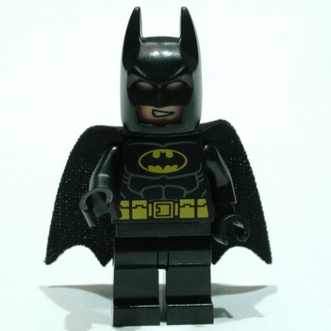 Minifigurka LEGO Batman, Black Suit, Black Cape and Cowl, Yellow Batman Logo, White Headband (37157 Cape)