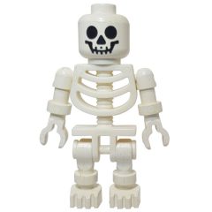 Minifigurka LEGO Skeleton, Standard Face, Ball Joint Arms (3626b Head)