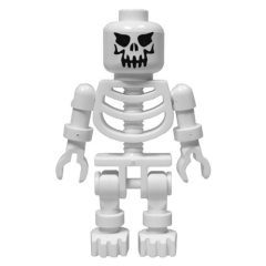 Minifigurka LEGO Skeleton, Evil Face, Ball Joint Arms