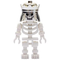 Minifigurka LEGO Skeleton, Evil Face, Crown