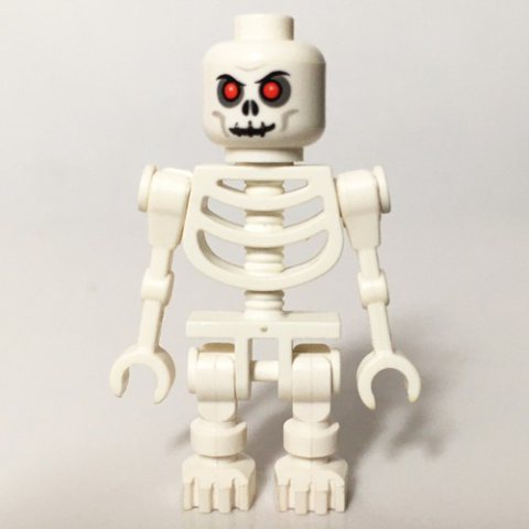 Minifigurka LEGO Skeleton, Red Eyes