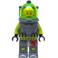Minifigurka LEGO Lance Spears, Trans-Bright Green Visor