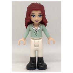 Minifigurka LEGO Theresa - Light Aqua Top, White Trousers