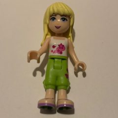 Minifigurka LEGO Stephanie - White Top, Lime Trousers