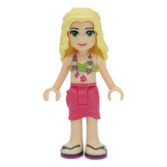 Minifigurka LEGO Isabella - Lime Bikini, Magenta Skirt