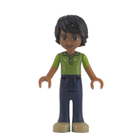 Minifigurka LEGO Matthew - Lime Vest, Dark Blue Trousers