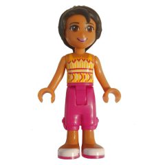 Minifigurka LEGO Joanna - Orange Top, Magenta Trousers
