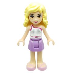 Minifigurka LEGO Naya - White Top, Medium Lavender Skirt