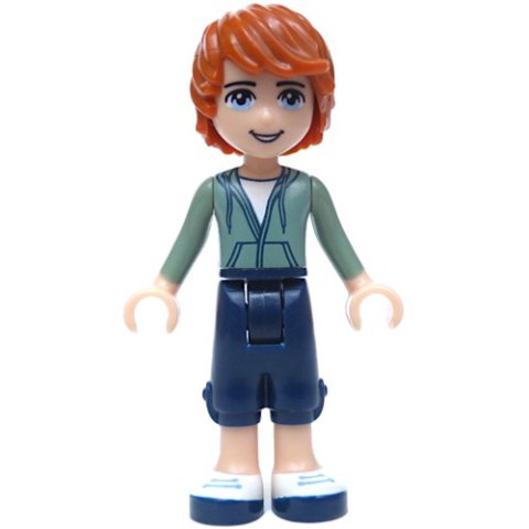 Minifigurka LEGO Julian - Sand Green, Dark Blue Trousers