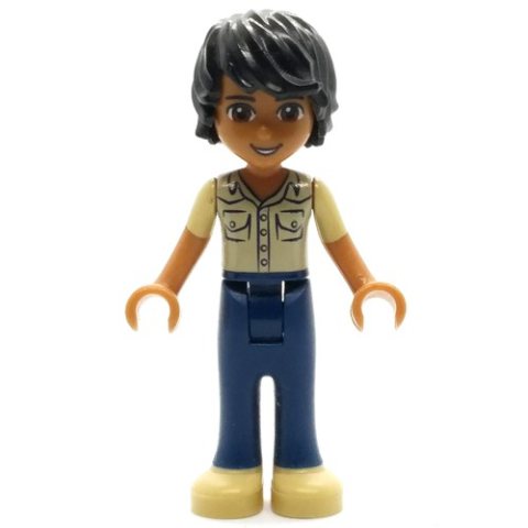 Minifigurka LEGO Matthew - Tan Shirt, Dark Blue Trousers