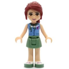 Minifigurka LEGO Mia - Medium Azure Shirt, Sand Green Skirt, Veterinarian