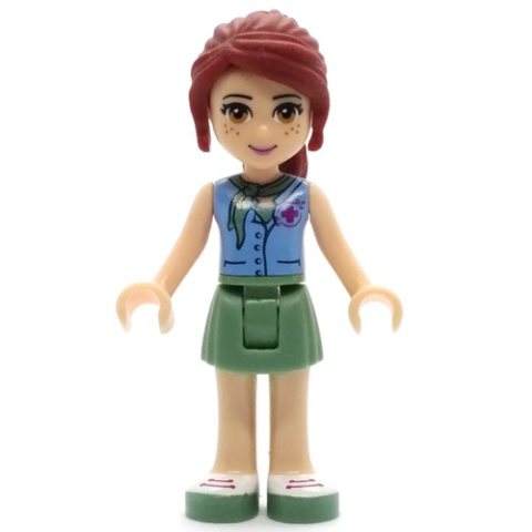 Minifigurka LEGO Mia - Medium Azure Shirt, Sand Green Skirt, Veterinarian