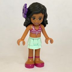 Minifigurka LEGO Kate - White/Magenta Bikini, Light Aqua Skirt