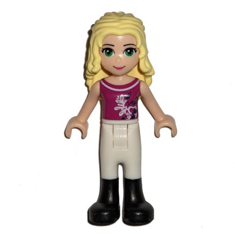 Minifigurka LEGO Liza - Magenta Top, White Trousers