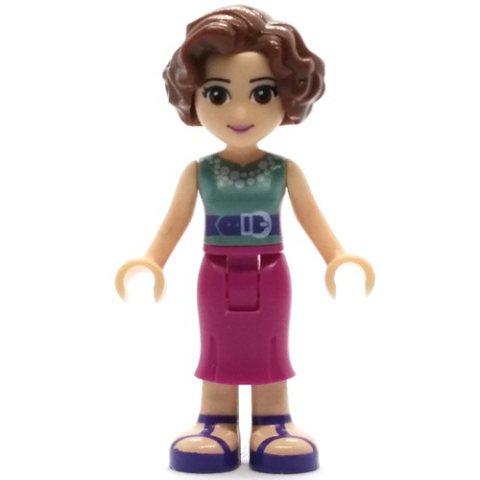 Minifigurka LEGO Charlotte - Sand Green Top, Magenta Dress